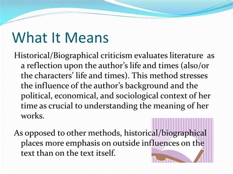 biographical theory in literature