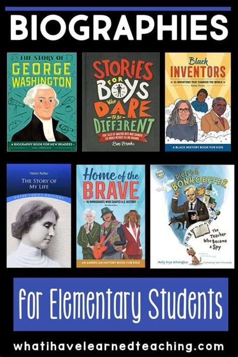 biographies for elementary students