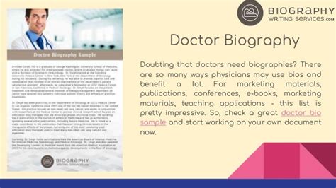 biographies of doctors