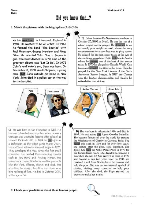 Biographies Super Teacher Worksheets 6th Grade Biography - 6th Grade Biography