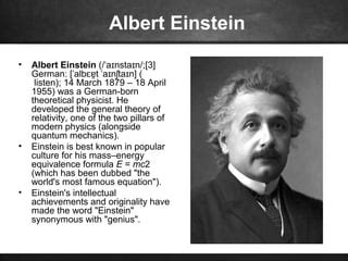 biography albert einstein inventions scientists