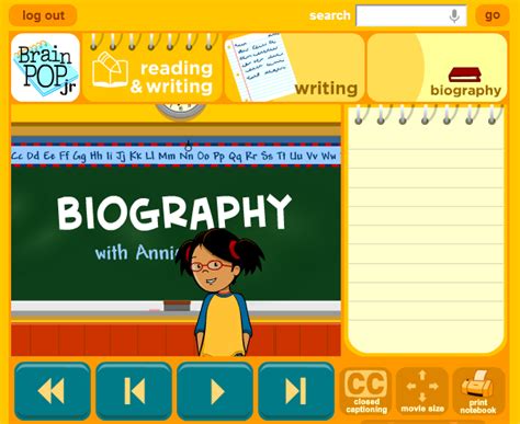 biography brainpop math