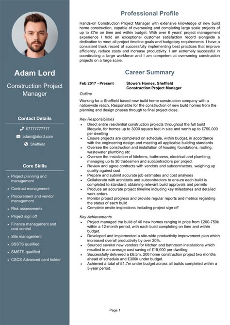 biography construction manager
