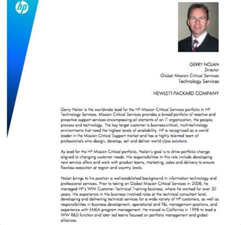 biography examples doc