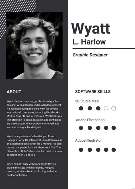 biography graphic designer