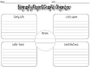 Biography Graphic Organizeer Teaching Resources Tpt Biography Graphic Organizer 3rd Grade - Biography Graphic Organizer 3rd Grade