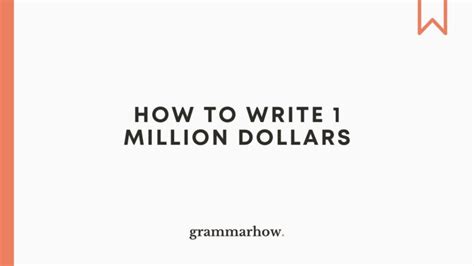 biography how to write one million