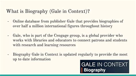 biography in context login