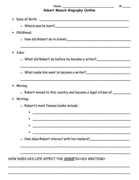 biography interview outline questions