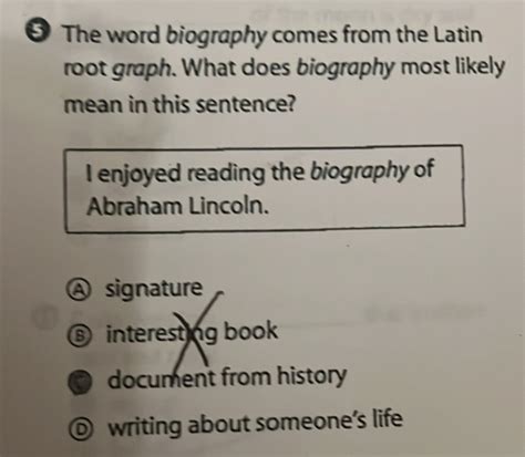 biography latin root