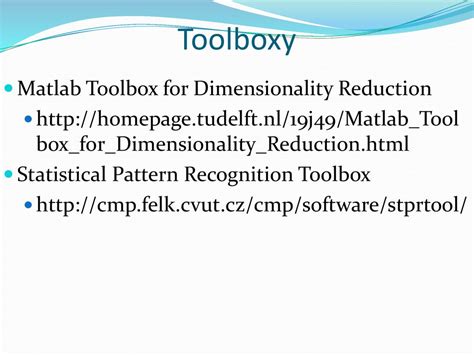 biography matlab toolbox for dimensionality