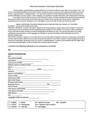 biography mct data sheets