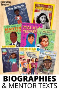 biography mentor texts for teaching