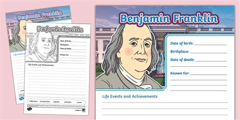 biography of benjamin franklin book page examples