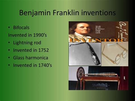 biography of benjamin franklins inventions