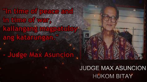 biography of judge maximiano asuncion profile