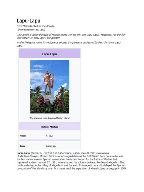biography of lapu lapu
