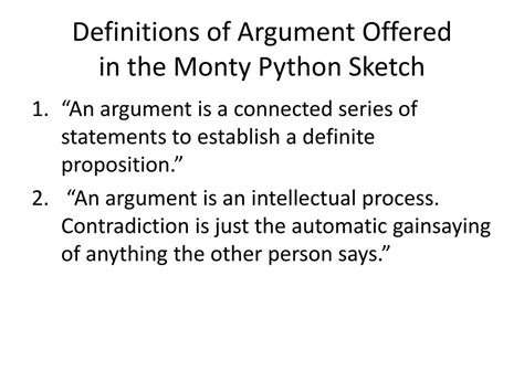 biography of monty python argument