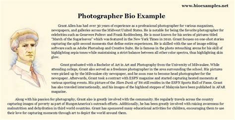 biography of photographers