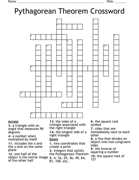 biography of pythagoras statement of theorem crossword