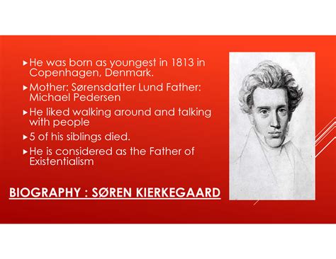 biography of soren kierkegaard