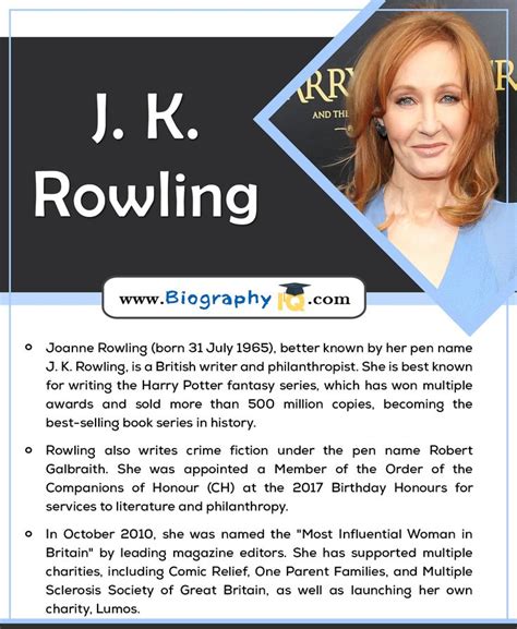 biography on jk rowling