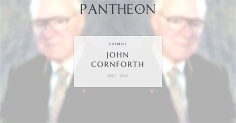 biography on john cornforth country