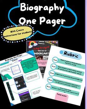 biography one pager assignment instructions