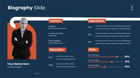 biography presentation slides