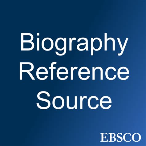biography reference sources activities