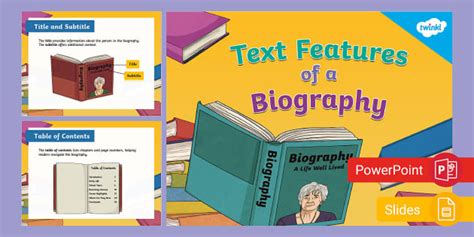 biography reference sources powerpoint 5th grade