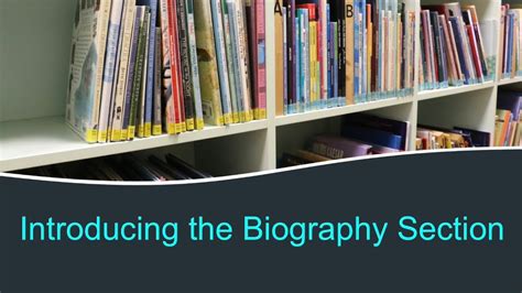 biography section