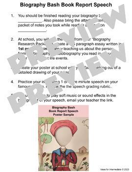 biography speech define and examples