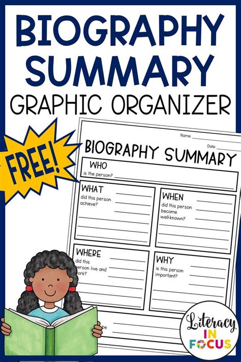 biography summary organizer