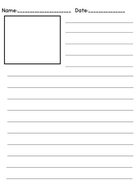 biography writing paper second grade