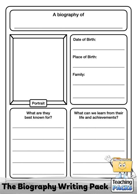 Biography Writing Teaching Resources For 3rd Grade Biography Graphic Organizer 3rd Grade - Biography Graphic Organizer 3rd Grade