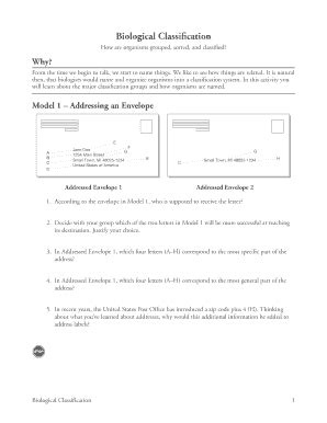 Download Biological Classification Pogil Addressing An Envelope Answers 