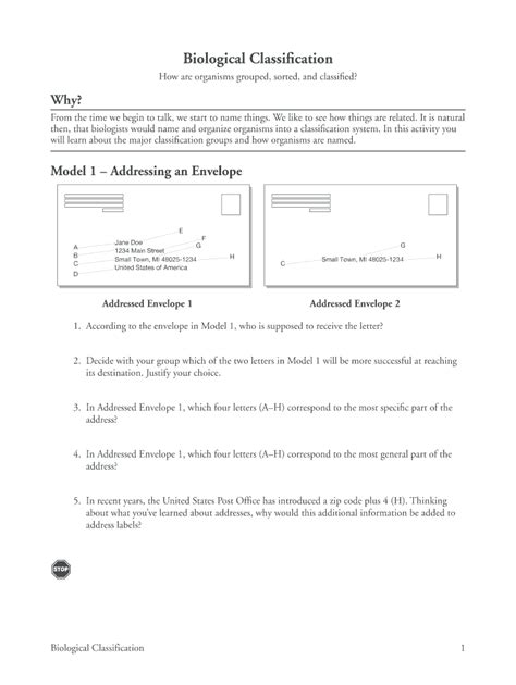 Read Biological Classification Pogil Answer 