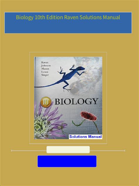 biology 10th edition raven with access code