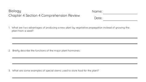 Biology Chapter 4 Section 4 Review