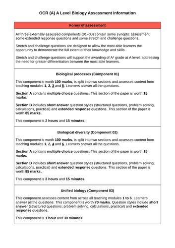biology controlled assessment 2015 ocr