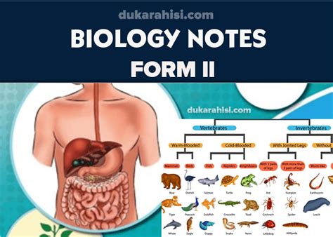 biology form two nots