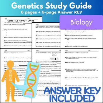 biology genetics study guide answers