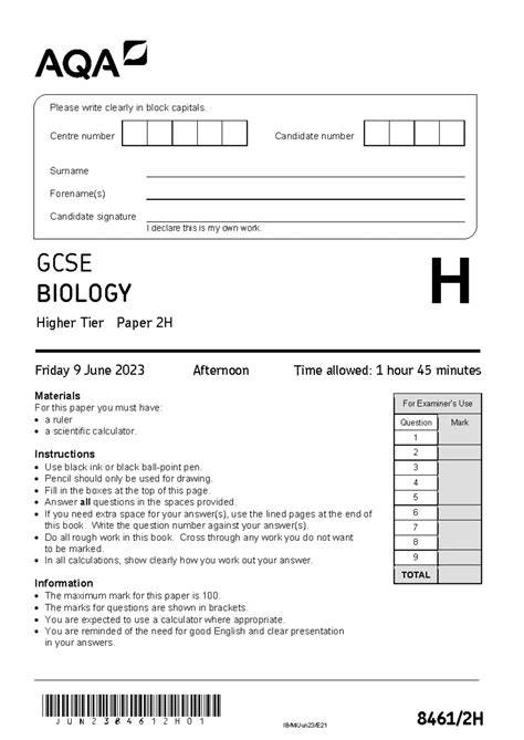 biology nated question papers