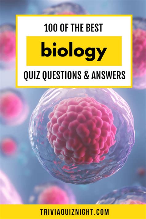 biology quizzes with questions answers