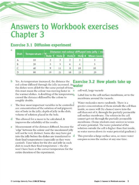 Biology Workbook Chapter 36 Answer Key