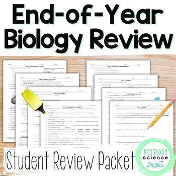 biology year end key