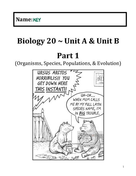 Full Download Biology 20 Unit 1 Review Answers Key 