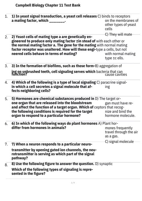 Read Biology Chapter 11 Test 