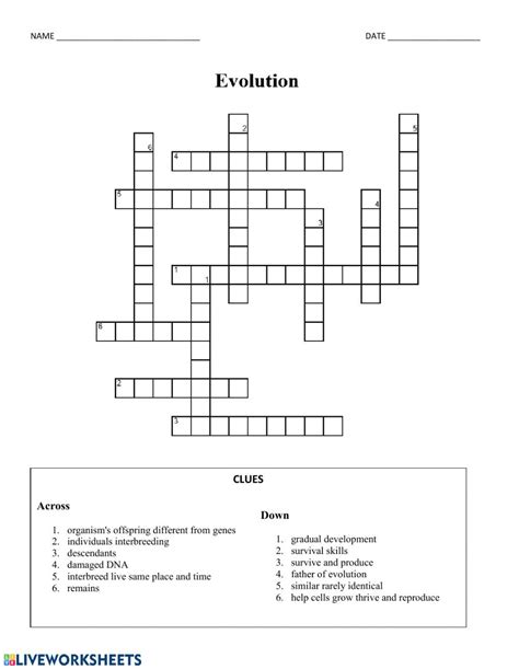 Read Online Biology Chapter 15 Darwin S Theory Of Evolution Vocabulary Review Crossword Puzzles 